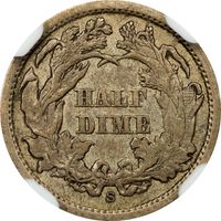 1863-S Seated Liberty Half Dime (h10c) Photo 4