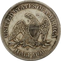 1863-S Seated Liberty Half Dollar (50c) Photo 4