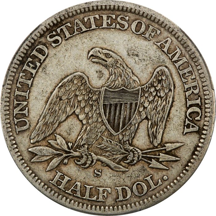 1863-S Seated Liberty Half Dollar (50c) Photo 4
