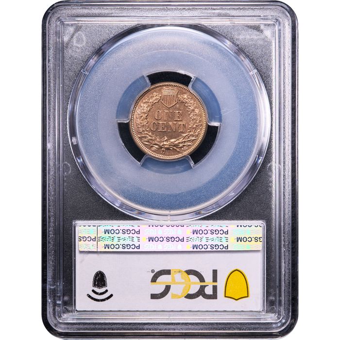 1864 Copper-Nickel Indian Cent (1c) Reverse Slab Image