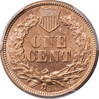 1864 Copper-Nickel Indian Cent (1c) Reverse Image