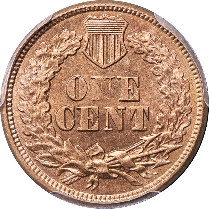 1864 Copper-Nickel Indian Cent (1c) Reverse Image
