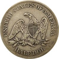 1864 Seated Liberty Half Dollar (50c) Photo 4