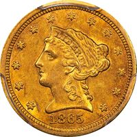 1865-S Liberty Quarter Eagle ($2.50) Photo 3