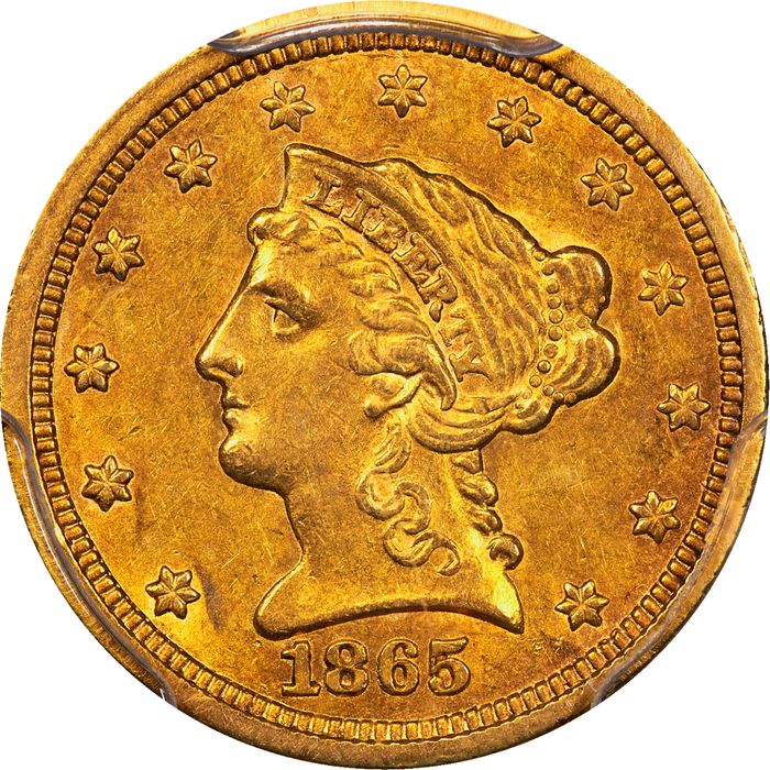 1865-S Liberty Quarter Eagle ($2.50) Photo 3
