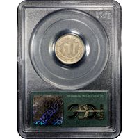 1865 Three Cent Nickel (3CN) OGH Reverse Slab Image