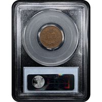1866 Indian Cent (1c) Reverse Slab Image