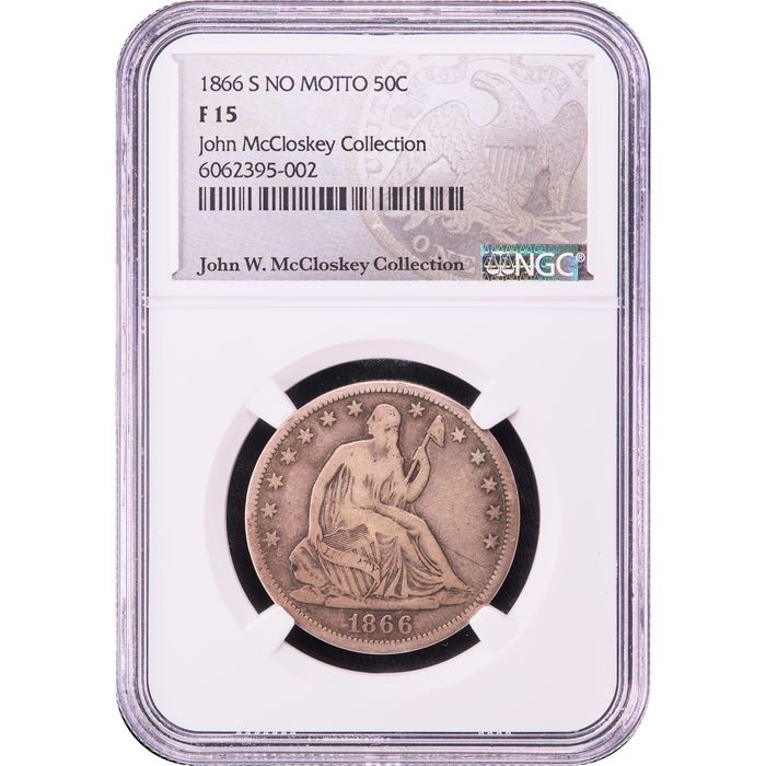 1866-S Seated Liberty Half Dollar (50c) No Motto Obverse Image