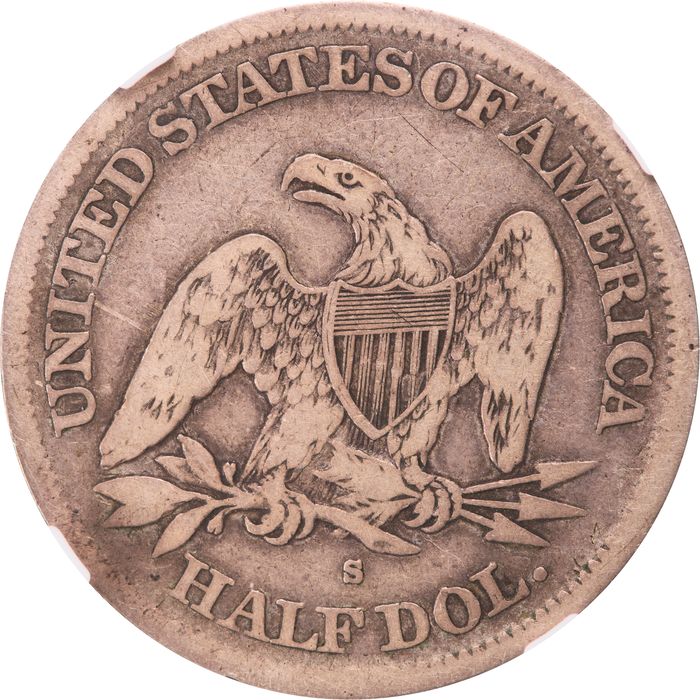 1866-S Seated Liberty Half Dollar (50c) No Motto Photo 4