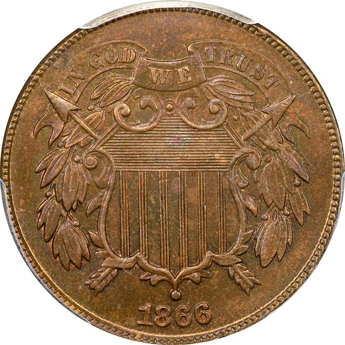 1866 Two Cents (2c) Photo 3