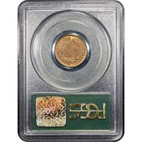 1867 Indian Cent (1c) OGH Reverse Image
