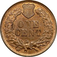 1867 Indian Cent (1c) OGH Photo 4