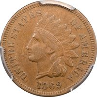 1869 Indian Cent (1c) Obverse Image