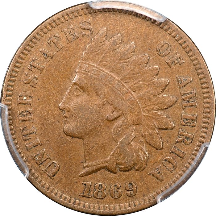 1869 Indian Cent (1c) Obverse Image