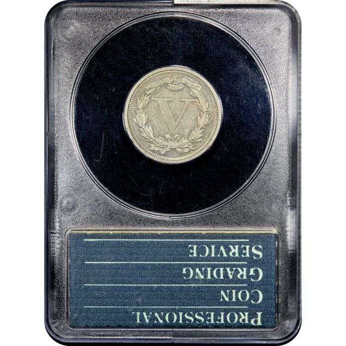 1869 Pattern Nickel (5c) J-684 Rattler Reverse Image