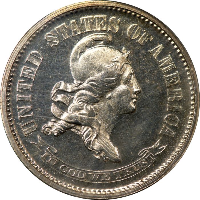 1869 Standard Silver Pattern Dime (10c) J-696 OGH Photo 3
