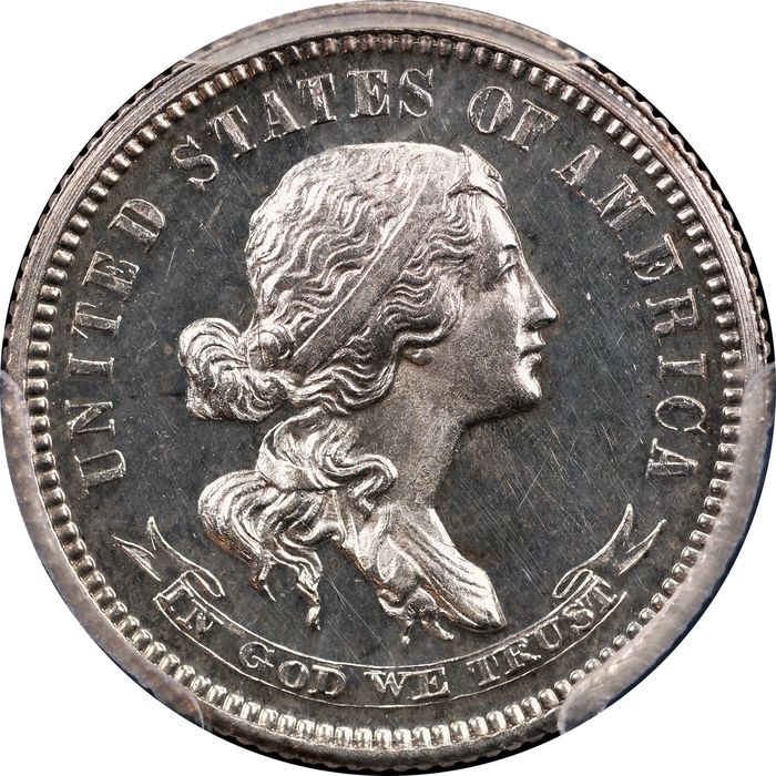 1869 Standard Silver Pattern Dime (10c) J-708 Obverse Image