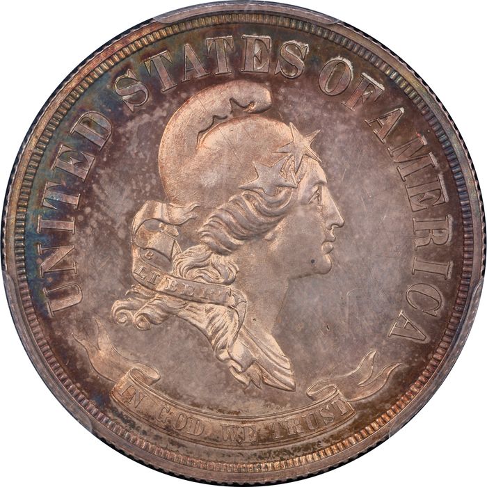 1869 Standard Silver Pattern Half Dollar (50c) J-742 Obverse Image