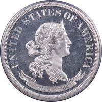 1869 Standard Silver Pattern Half Dollar (50c) J-753 Obverse Image