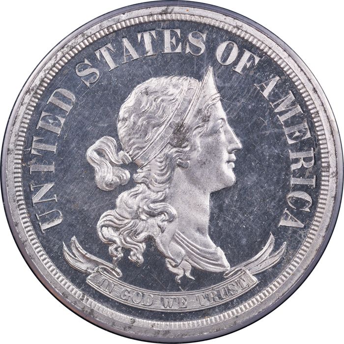 1869 Standard Silver Pattern Half Dollar (50c) J-753 Obverse Image