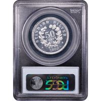 1869 Standard Silver Pattern Half Dollar (50c) J-753 Reverse Slab Image