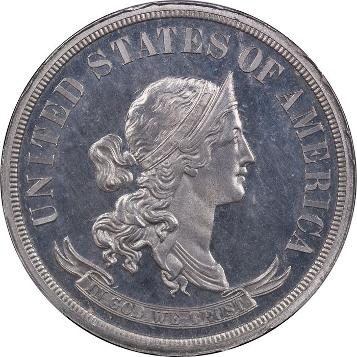 1869 Standard Silver Pattern Half Dollar (50c) J-753 Obverse Image