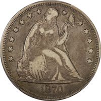 1870-CC Seated Liberty Dollar ($1) Photo 3