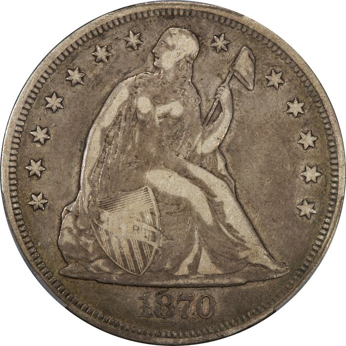 1870-CC Seated Liberty Dollar ($1) Photo 3