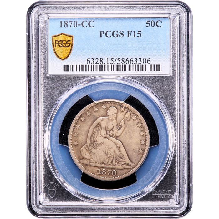 1870-CC Seated Liberty Half Dollar (50c) Obverse Image