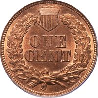 1870 Indian Cent (1c) OGH Photo 4
