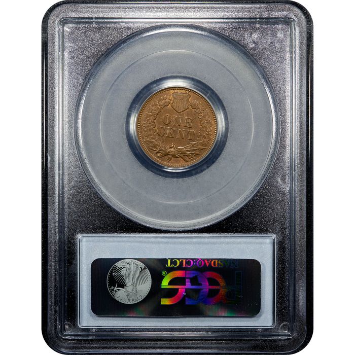 1870 Indian Cent (1c) Reverse Slab Image