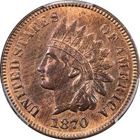 1870 Indian Cent (1c) Obverse Image
