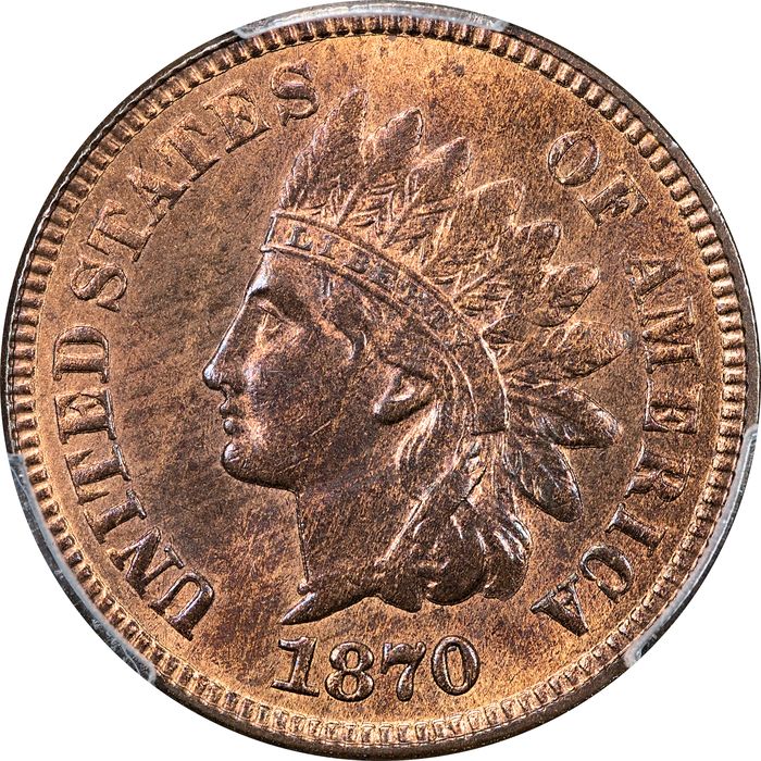 1870 Indian Cent (1c) Obverse Image