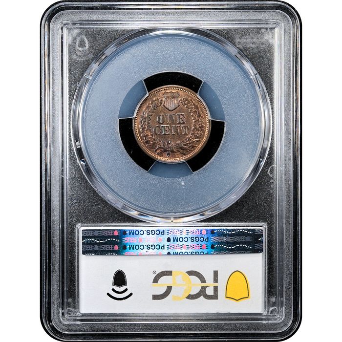 1870 Indian Cent (1c) Reverse Slab Image