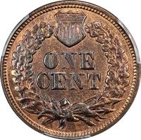 1870 Indian Cent (1c) Reverse Image
