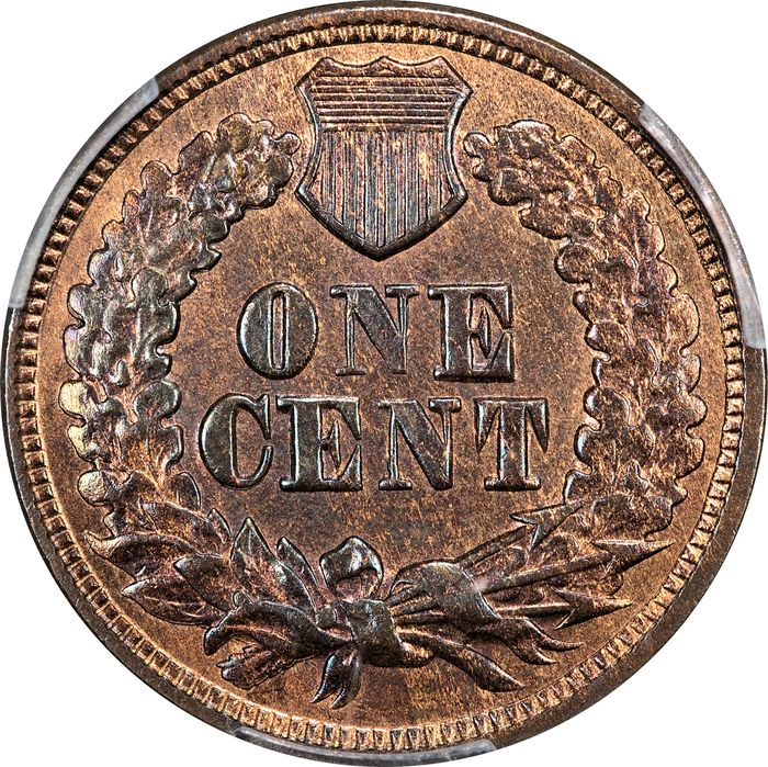 1870 Indian Cent (1c) Reverse Image