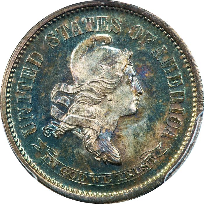 1870 Standard Silver Pattern Dime (10c) J-838 Obverse Image