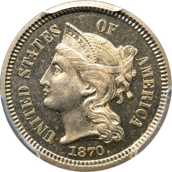 1870 Three Cent Nickel (3CN) Photo 3