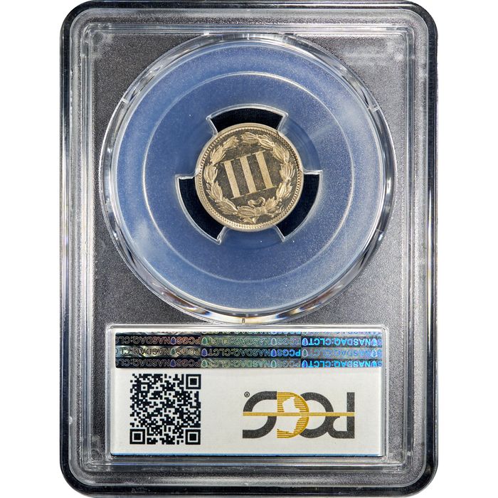 1870 Three Cent Nickel (3CN) Reverse Image