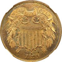 1870 Two Cents (2c) Obverse Image