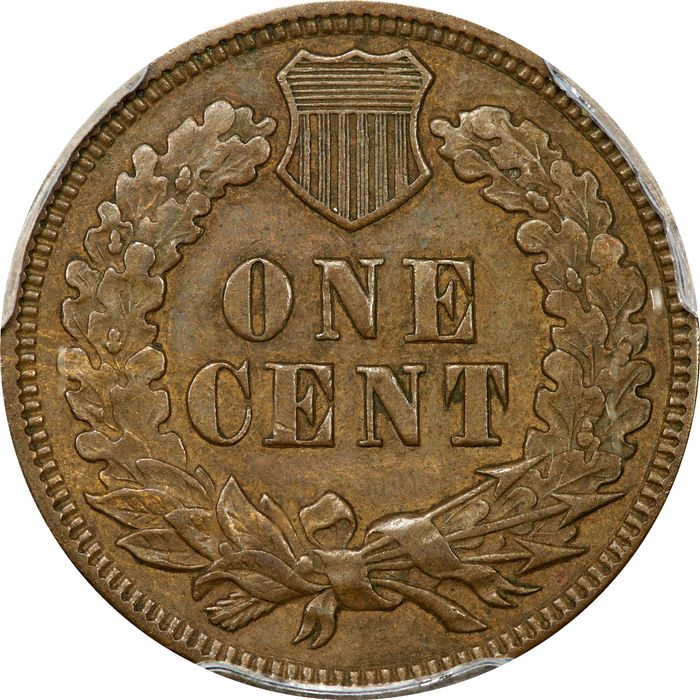 1871 Indian Cent (1c) Reverse Image
