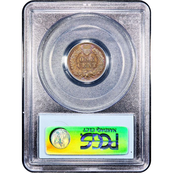 1871 Indian Cent (1c) Reverse Slab Image