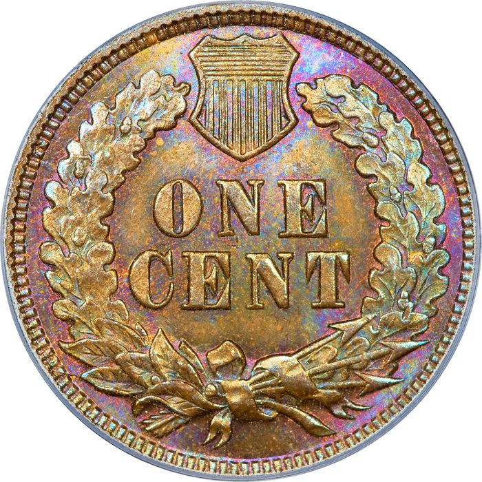1871 Indian Cent (1c) Reverse Image