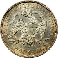 1871-S Seated Liberty Half Dollar (50c) Photo 4