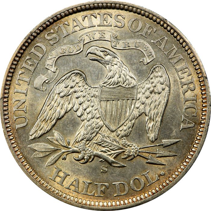 1871-S Seated Liberty Half Dollar (50c) Photo 4