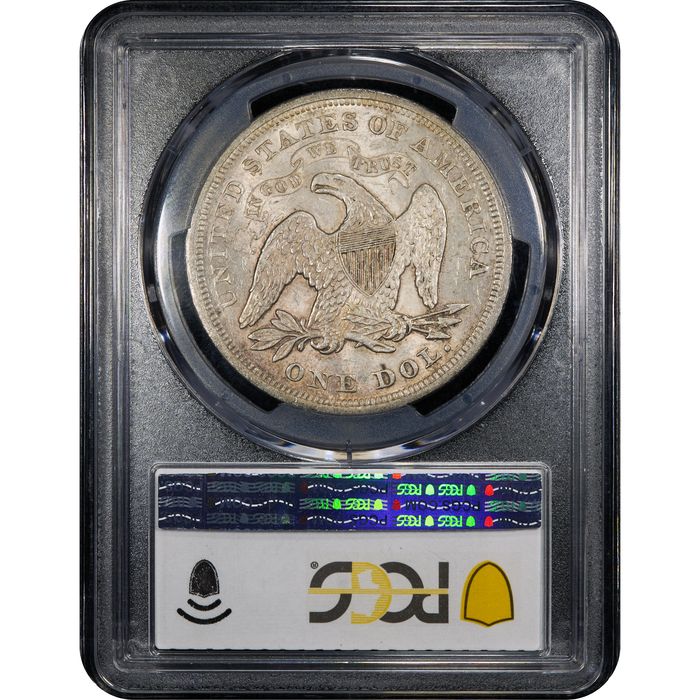 1871 Seated Liberty Dollar ($1) Reverse Image