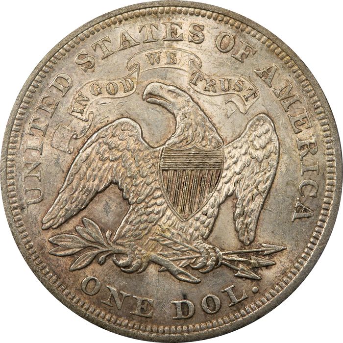 1871 Seated Liberty Dollar ($1) Photo 4