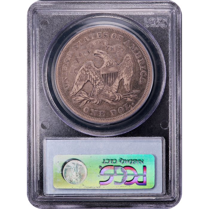 1871 Seated Liberty Dollar ($1) Reverse Image