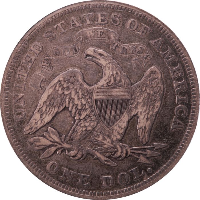 1871 Seated Liberty Dollar ($1) Photo 4