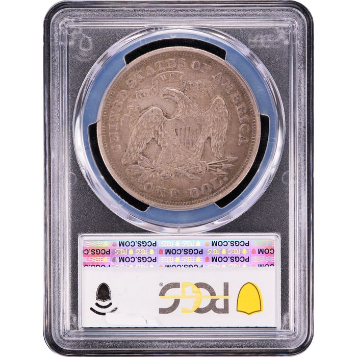 1871 Seated Liberty Dollar ($1) Reverse Image